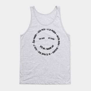 Sarcastic smiley face bite me Tank Top